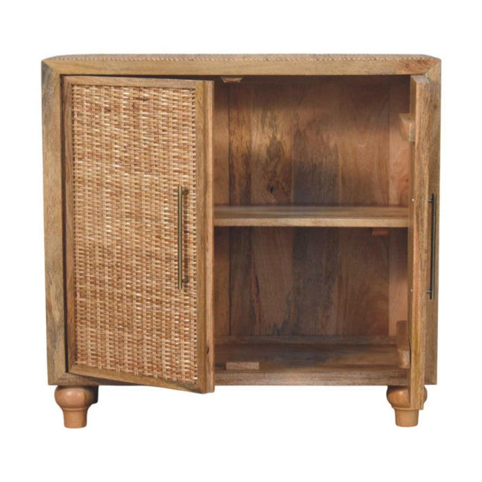 Round Accent Cabinet With Single Door (738387) - Brown