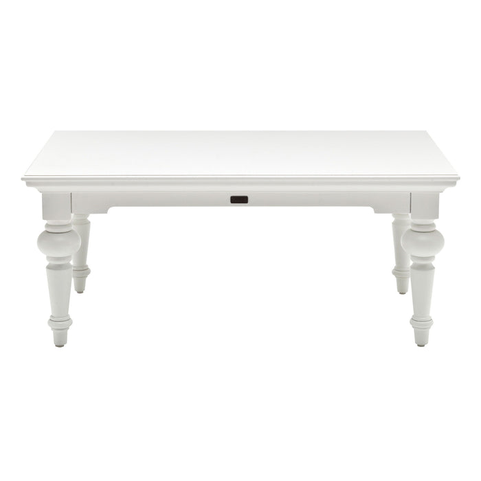 Solid Wood Coffee Table - White