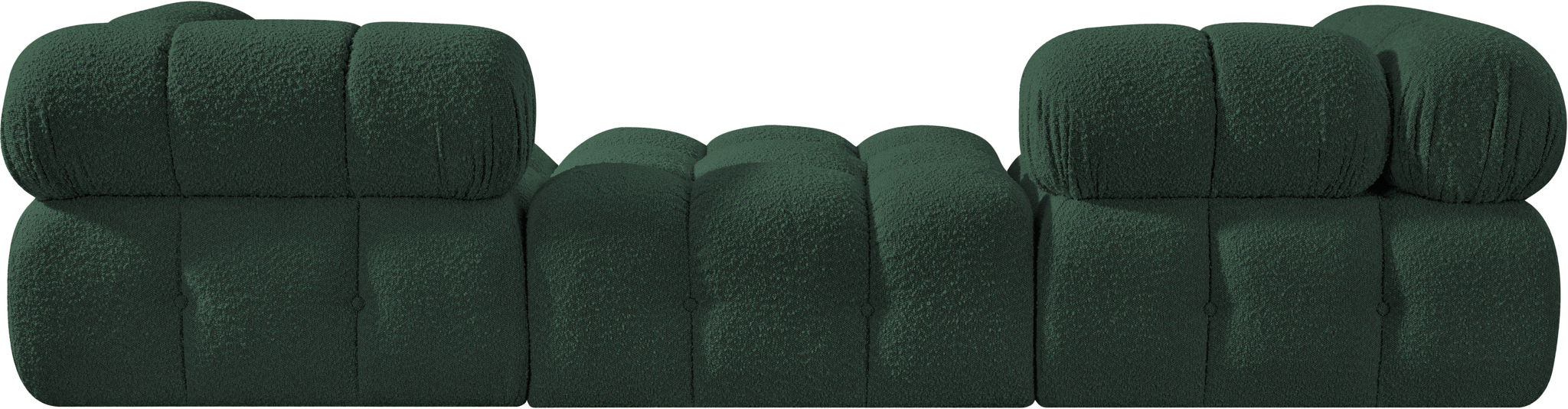 Ames - 3 Piece Boucle Modular Sofa With 1 Backless Seat