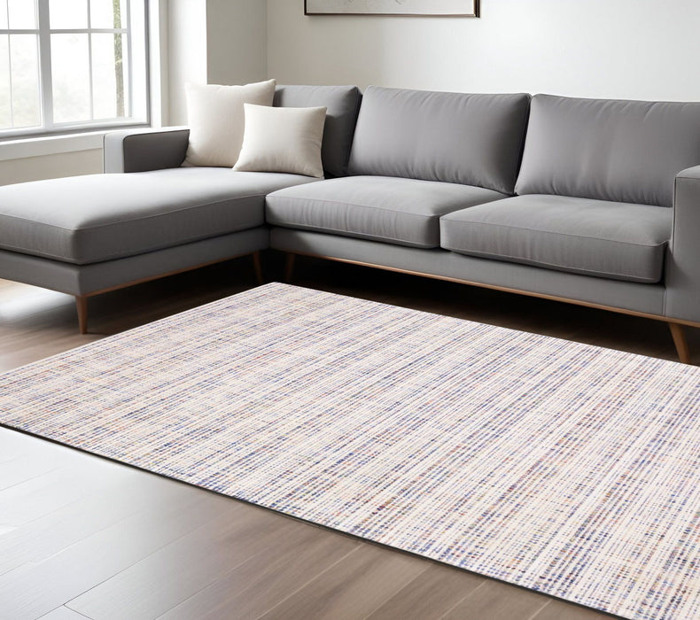 10' X 13' Striped Hand Tufted Area Rug - Ivory