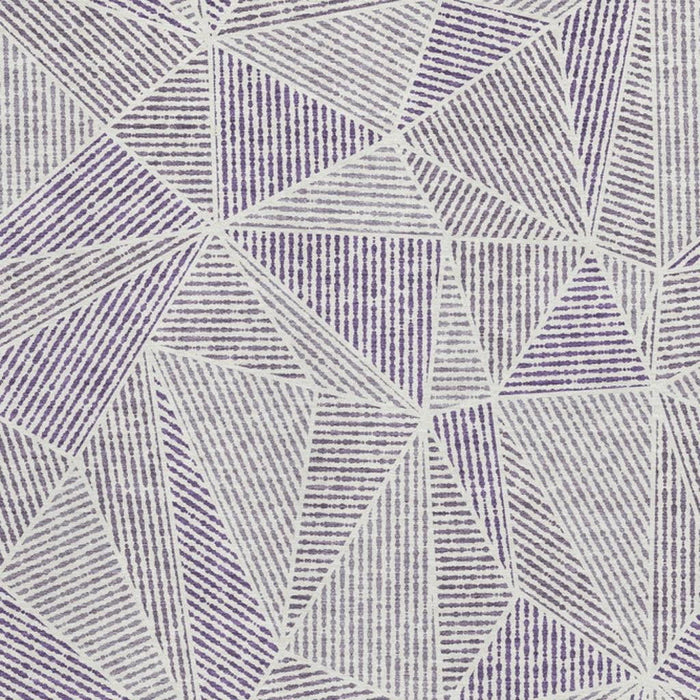 10' X 14' Geometric Washable Area Rug With UV Protection (651983) - Purple / Silver