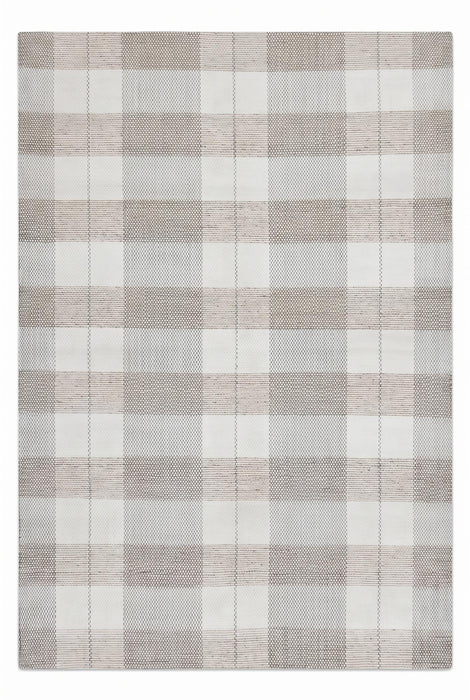 8' X 11' Geometric Hand Woven Area Rug (661334) - Cream / Gray
