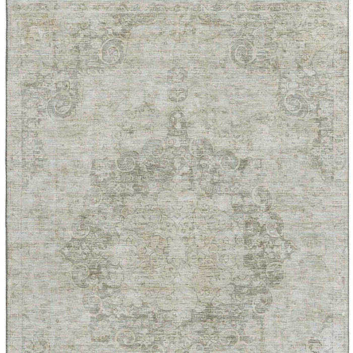 10' X 14' Oriental Washable Area Rug With UV Protection (692322) - Beige / Taupe