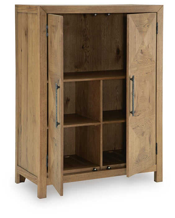 Clayburns - Bar Cabinet - Light Brown