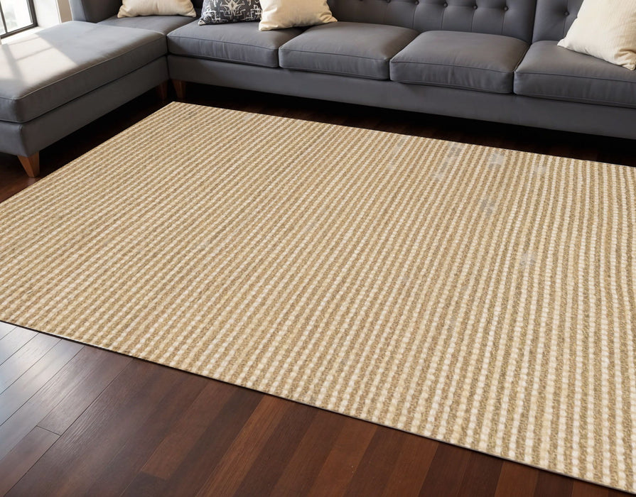 8' X 11' Hand Woven Area Rug (660260) - Beige