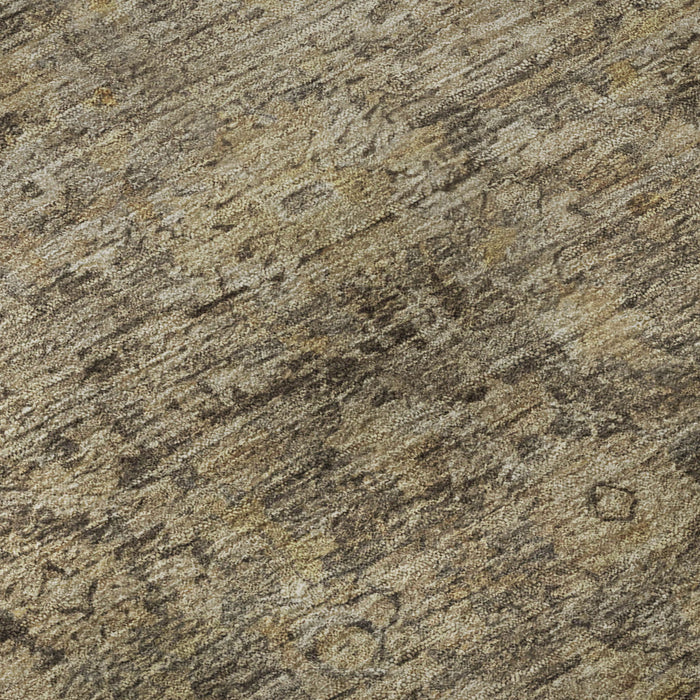 10' X 14' Oriental Washable Area Rug With UV Protection (700931) - Brown / Beige