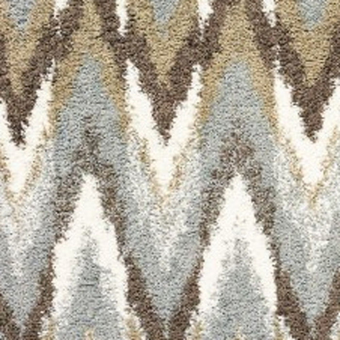 8' x 11' Ikat Pattern Area Rug - Gray And Taupe