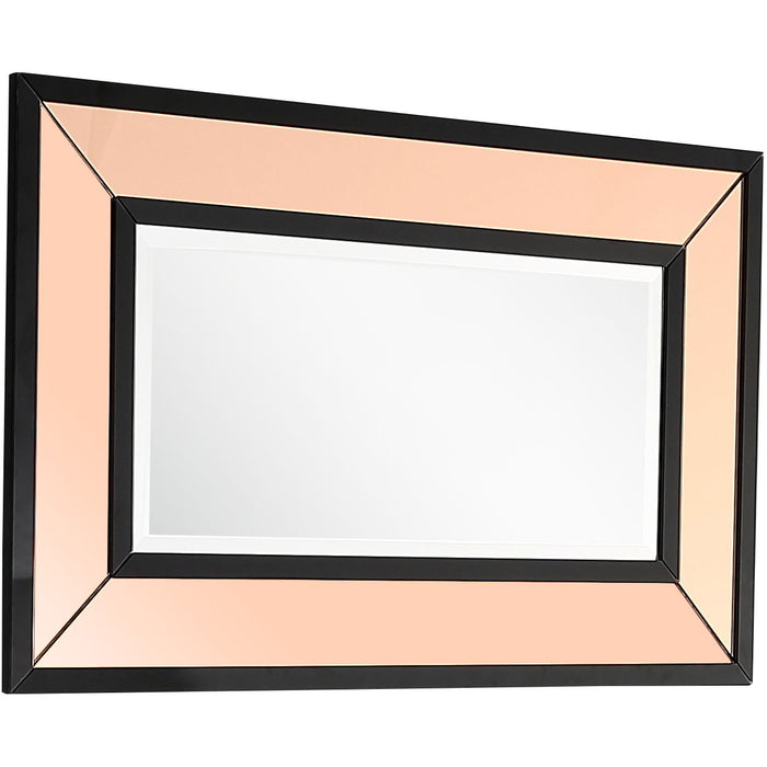 26" Framed Accent Mirror - Gold Rose