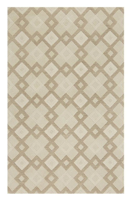 5' x 8' Wool Area Rug - Ivory