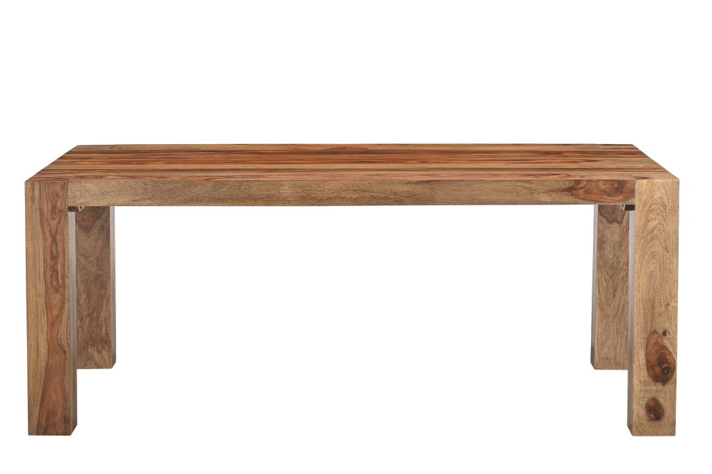 75" Solid Wood Dining Table - Brown