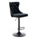 Set of two Giga modern upholstered swivel barstools with adjustable height, tufted backs, ideal for home, pub, or kitchen island.