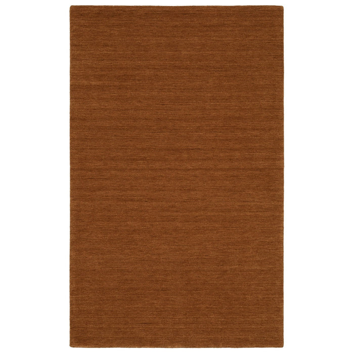 6' X 9' Casual Wool Hand Tufted Area Rug - Rust