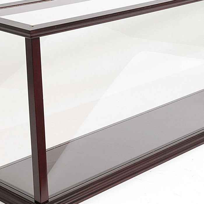 39" Glass Standard Display Stand - Dark Brown