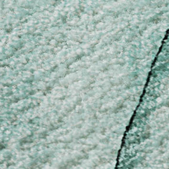 5' X 8' Abstract Washable Area Rug With UV Protection (646652) - Teal / Ivory