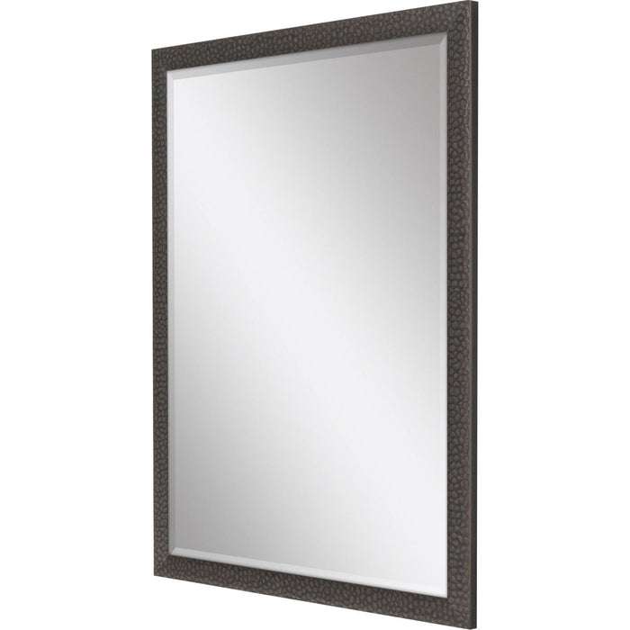51" Solid Wood Framed Accent Mirror - Dark Brown