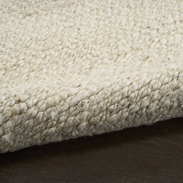 8' X 10' Jute Hand Woven Area Rug - Ivory