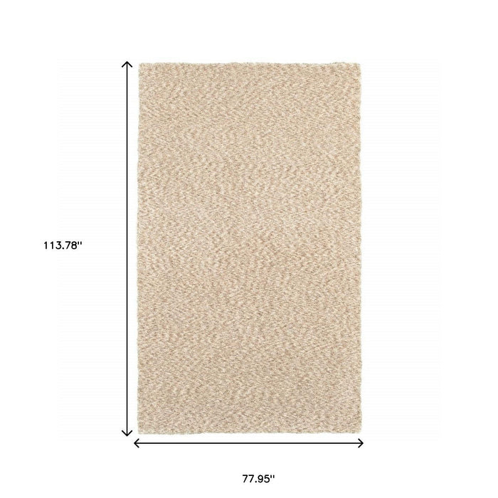 7' x 10' Modern Indoor Area Rug - Soft Tan