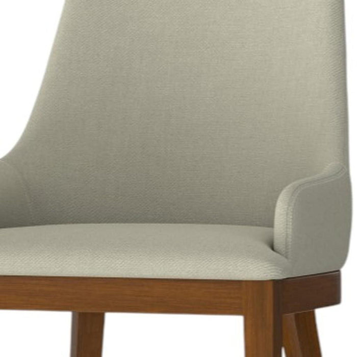 Wood Dining Parsons Chairs (Set of 2) - Natural / Walnut