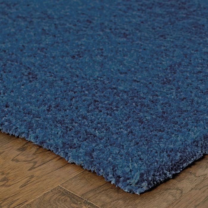10' x 13' Shag Tufted Handmade Stain Resistant Area Rug - Deep Blue