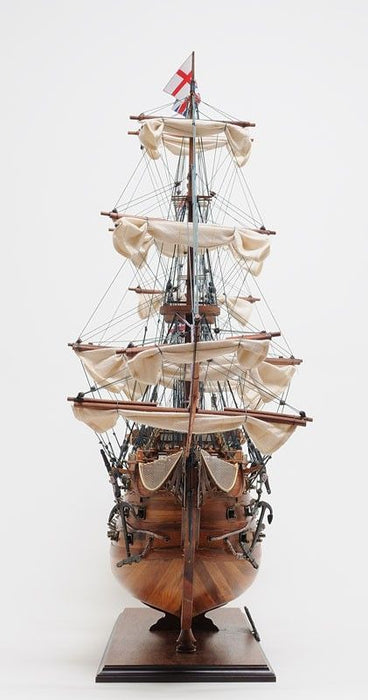 Hand Painted HMS Victory Exclusive Edition Model Boat - Brown