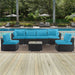 Giga outdoor deep seat cushion set for patio furniture, includes back and seat cushions for sectional replacement.