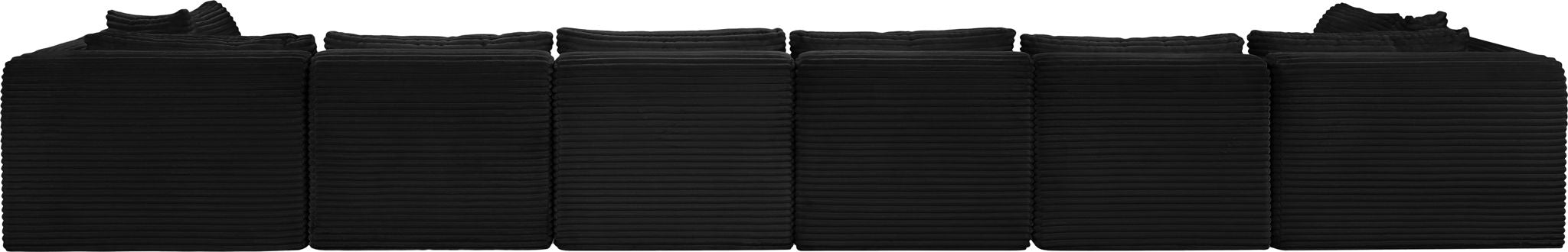 Shaggy - 8 Piece Modular U-Shaped Armless Sectional