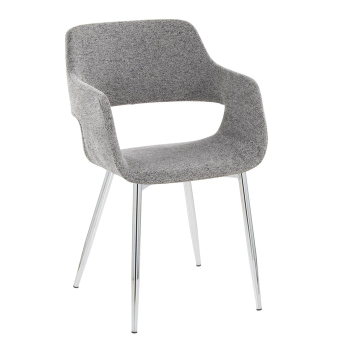Margarite - Dining / Accent Chair - Chrome Metal (Set of 2)