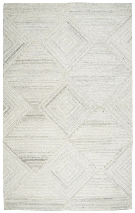 10' X 13' Wool Diamond Hand Tufted Area Rug (748161) - Ivory / Natural