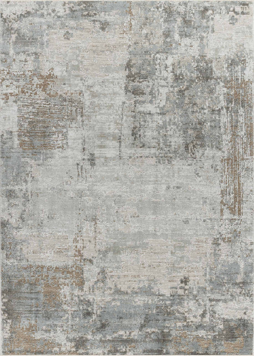 9' x 12' Abstract Power Loom Stain Resistant Area Rug - Beige
