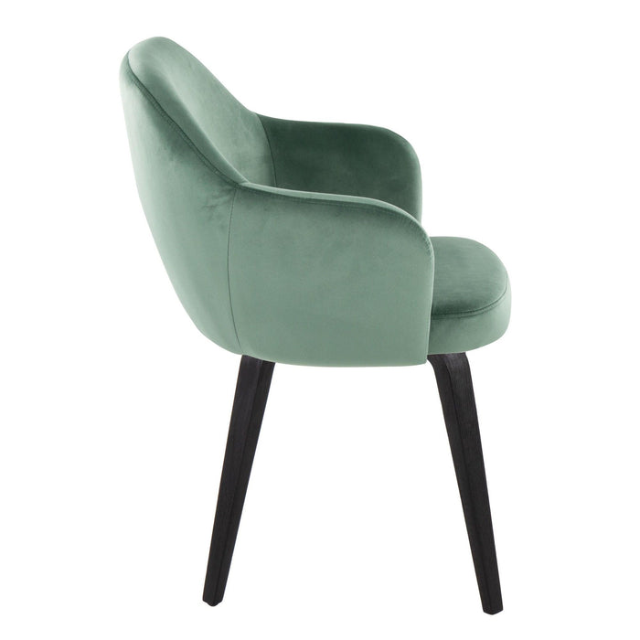 Buena - Dining Chair (Set of 2) - Black Wood Legs