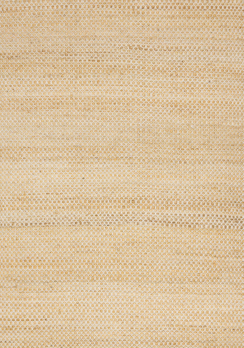 5' X 8' Jute Geometric Hand Woven Area Rug (660023) - Beige / Cream