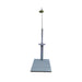 Giga outdoor garden pool shower with chassis board, ideal for patio use, featuring a sleek design and outdoor water spray nozzles.