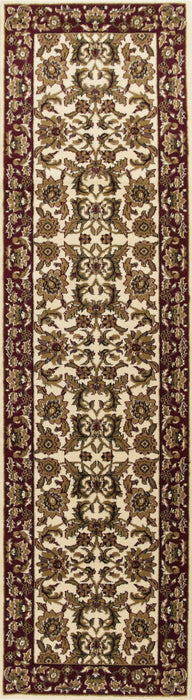9' x 13' Polypropylene Area Rug - Ivory Or Red