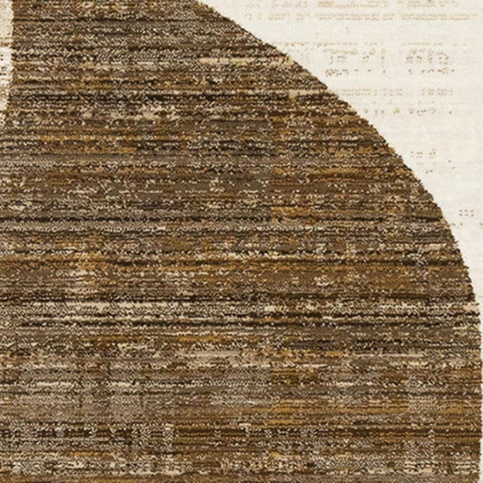 8' X 10' Abstract Area Rug (660228) - Cream / Blue / Brown