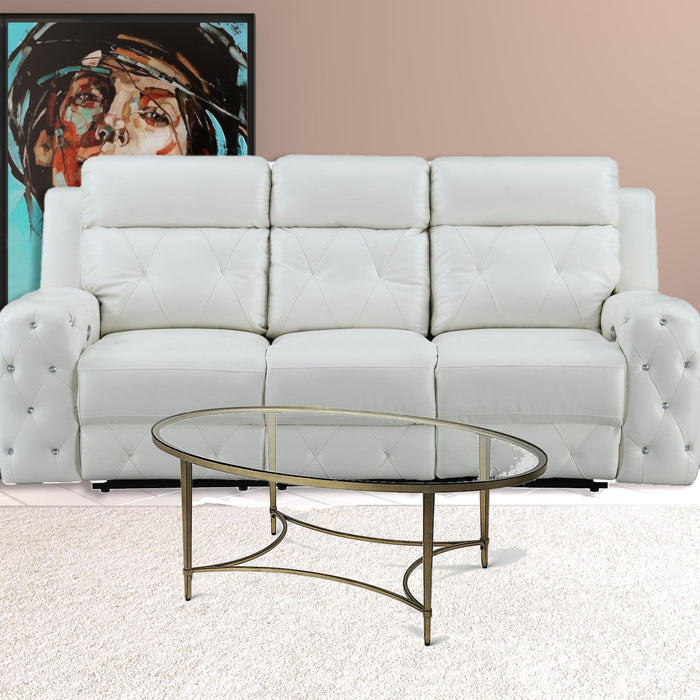 Oval Coffee Table - Gold
