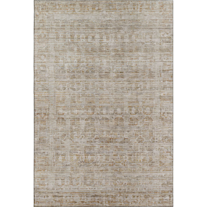 10' X 14' Oriental Washable Area Rug With UV Protection (701021) - Taupe / Beige
