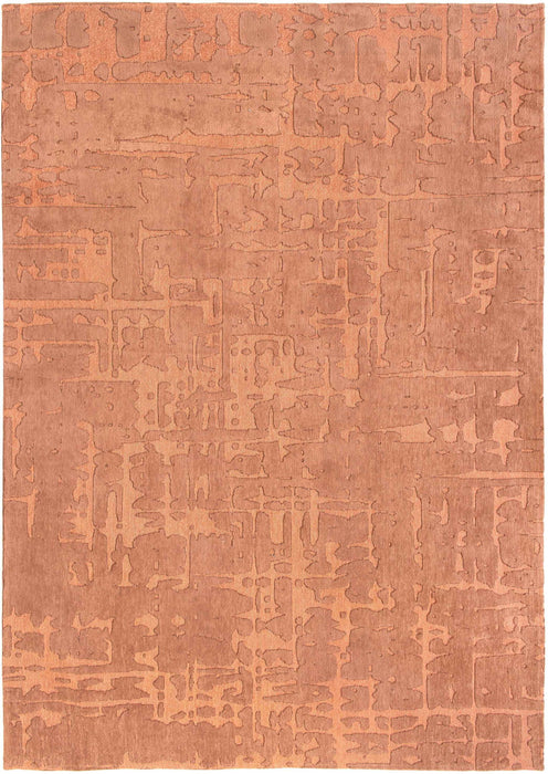 9' x 13' Abstract Non Skid Area Rug - Orange