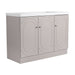 Giga contemporary freestanding bathroom vanity with resin sink and soft-close cabinet doors, modern bathroom furniture.