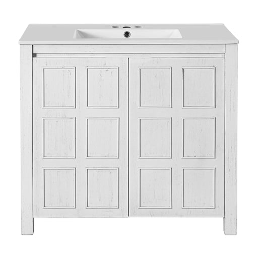 Giga bathroom vanity organizer with sink, combo cabinet set featuring storage drawers and countertop for bathroom organization