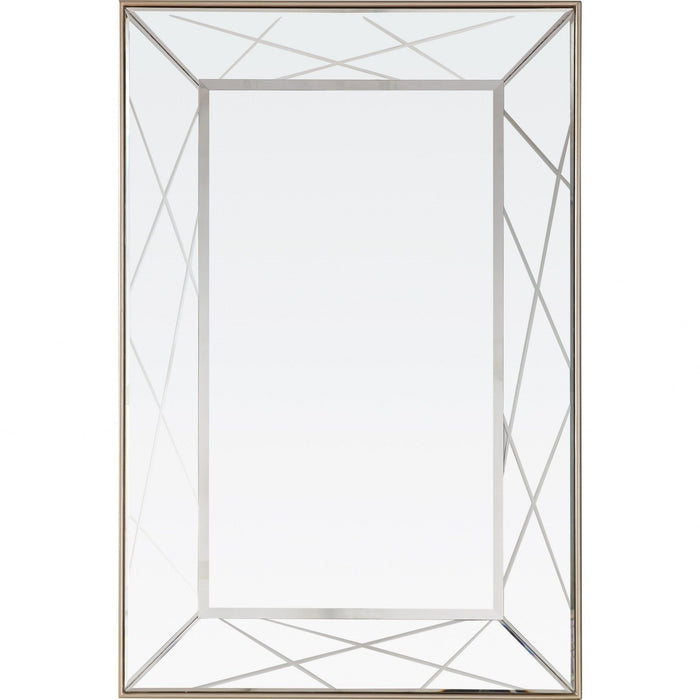43" Metal Framed Accent Mirror - Champagne