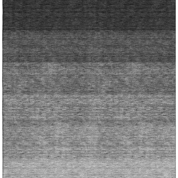 10' X 14' Ombre Washable Area Rug With UV Protection (673771) - Black / Gray