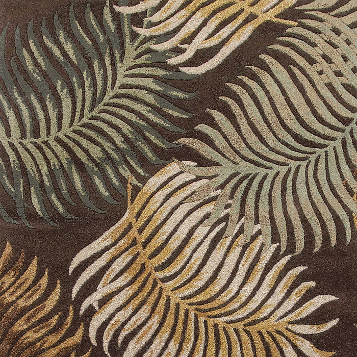 5' x 8' Wool Area Rug - Espresso