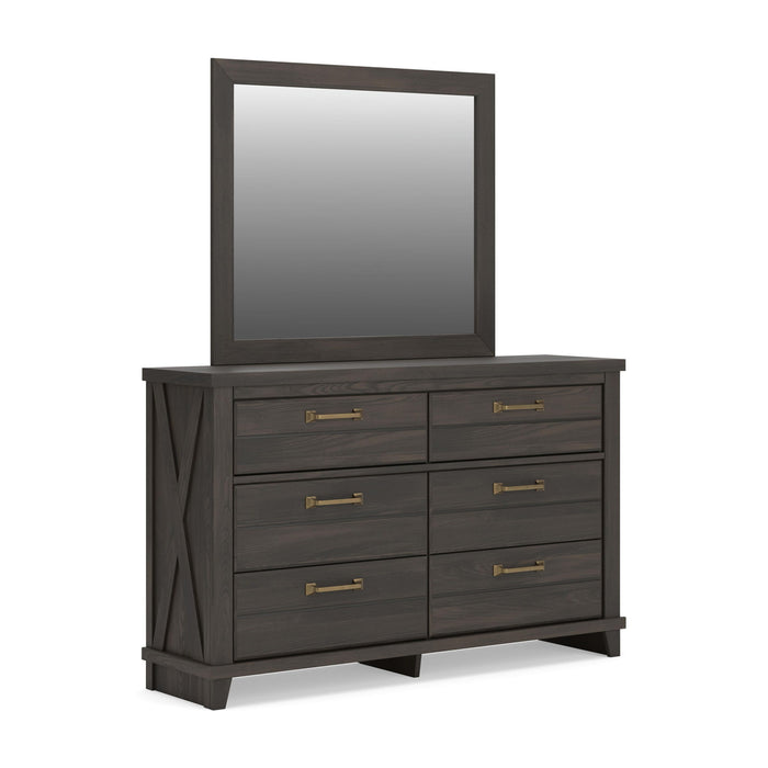 Vonitta Bay six-drawer dresser by Signature Design by Ashley in a weathered finish