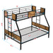 Modern Giga metal bunk bed with dual side ladder and sleek metal design, showcasing sturdy construction and space-saving style.