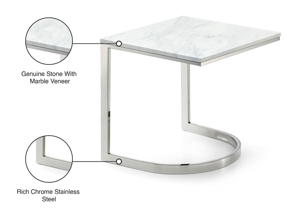Copley - End Table - Pearl Silver