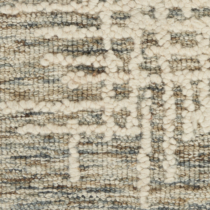 8' X 12' Wool Abstract Area Rug - Ivory