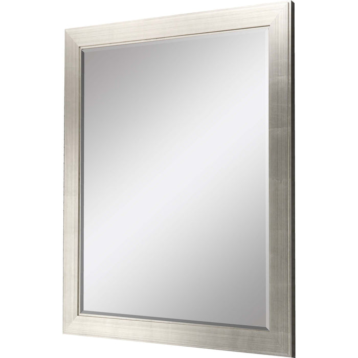 53" Solid Wood Framed Accent Mirror - Silver