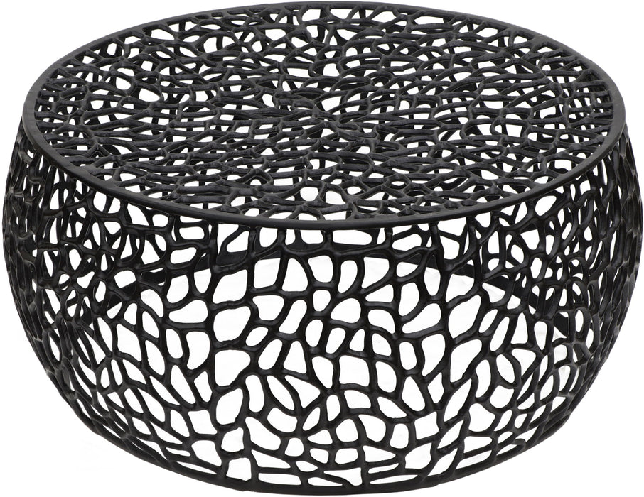 Priya coffee table by Meridian Furniture featuring a modern design with a smooth wooden surface and sturdy legs.