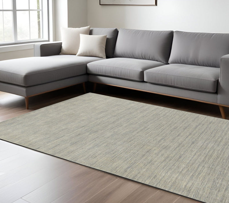 6' X 9' Wool Hand Tufted Area Rug - Gray