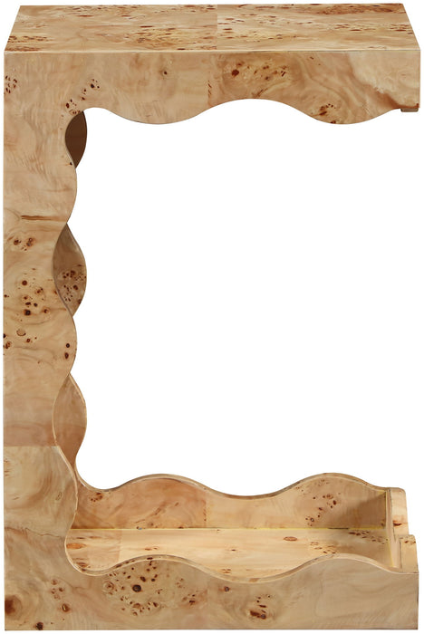 Vassa - Burl Veneer End Table